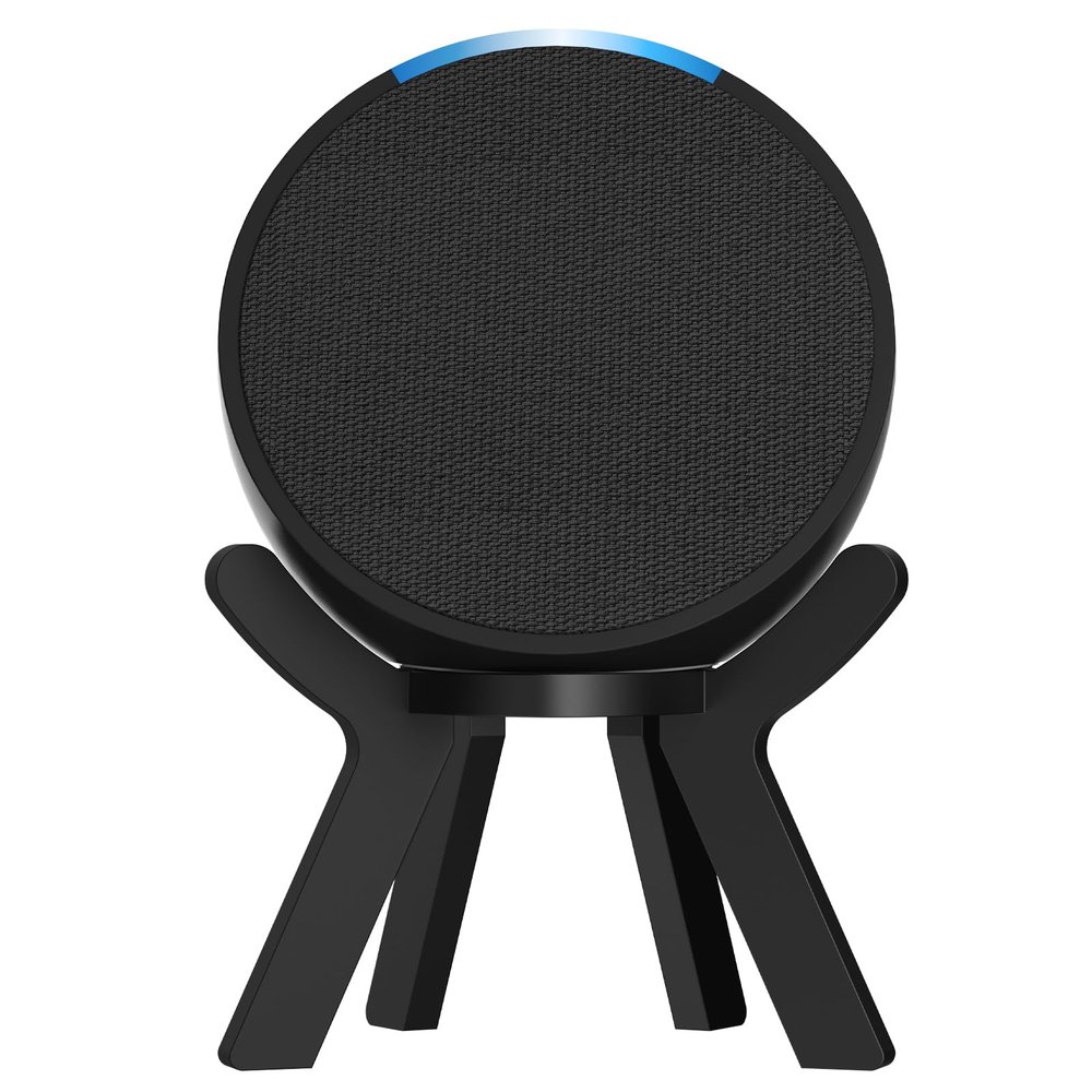 Aokicase Compatible with Amazon Echo Pop Holder, Echo Pop Stand, Echo Pop Stand Holder, No Screws Needed, Speaker Accessories (Echo Pop, Black, 1 Piece) JY06
