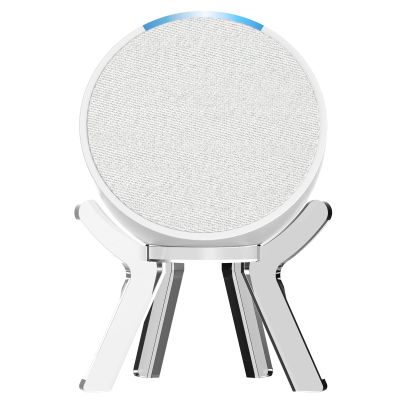 Aokicase Compatible with Amazon Echo Pop Holder, Echo Pop Stand, Echo Pop Stand Holder, No Screws Needed, Speaker Accessories (Echo Pop, Transparent, 1 Piece) JY06