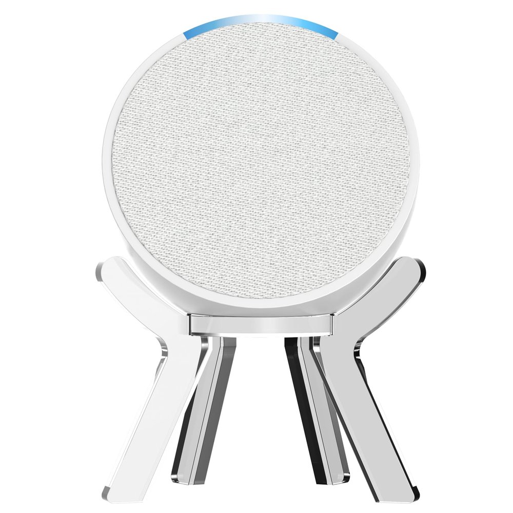 Aokicase Compatible with Amazon Echo Pop Holder, Echo Pop Stand, Echo Pop Stand Holder, No Screws Needed, Speaker Accessories (Echo Pop, Transparent, 1 Piece) JY06