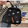 ANEBIPLE Cute Backpack with Bonus Accessories Kawaii Pentagram Badge Ins Versatile Backpack, Large Capacity (06 Black) view 2