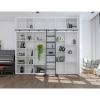 Sliding Library Ladder Hardware Black Track Kit, Hook on Tensible Rolling Ladder Hardware Library Sliding Ladder 3.3ft-26.2ft Track/Rail(No Ladder), Limited to Ladder Thickness 2.5cm (Size : 13ft/400 view 4