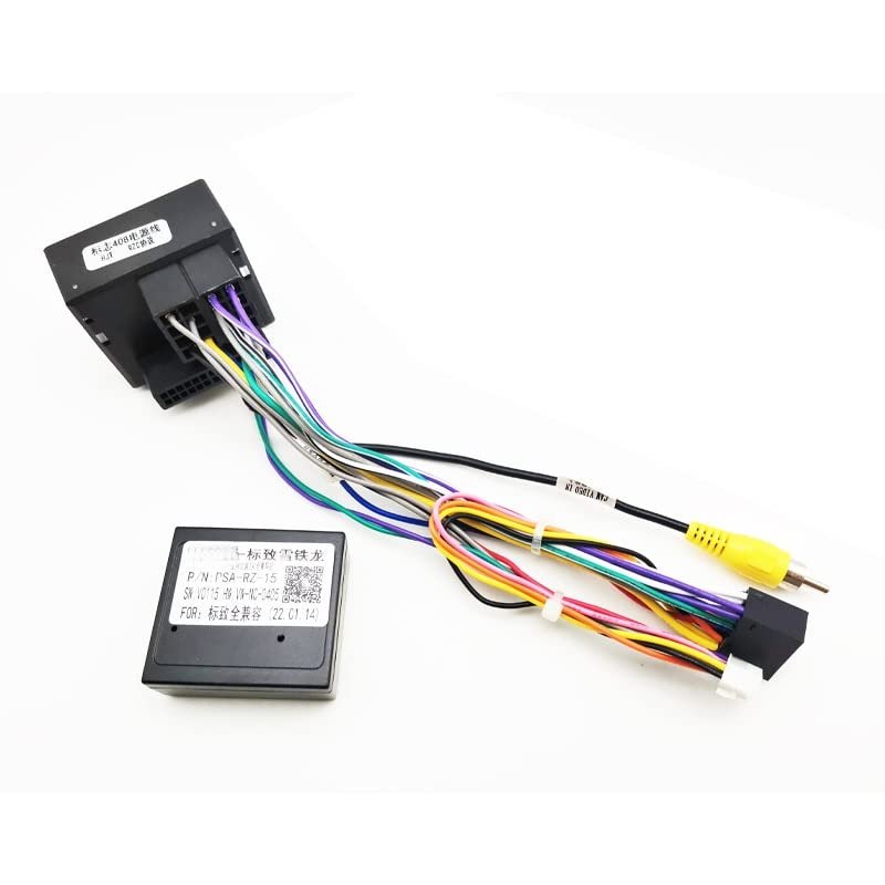 16 Pin to Quadlock Wiring Harness CANBUS Decoder Box Car Quad Lock Cable Adapter Fit Compatible with Peu;ge/ot 3008 308 307 ci;TRO/en S/ga C5 C4 C3(Cable)