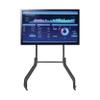 Tripp Lite Mobile Rolling TV Cart for 42" to 65" Television Displays, Wide Legs for Extra Stability, Locking Casters, Height Adjustable 57" to 67.5", Durable Metal Frame, 5-Year Warranty (DMC4265WL) view 2