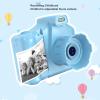 Instant Print Camera, 2.8 Inch IPS Screen Mini Digital Camera Front and Rear Dual Camera 1080P Video Camera for Children (Blue) view 4