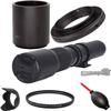 OPTURA HD 500mm/1000mm f/8 Manual Telephoto Lens for for Canon EOS 4000D 2000D 1200D 80D 90D Rebel T3i T4i T5 T5i T6 T7 T6i T7i SL1 SL2 5D III IV 6D 7D II 60D 70D 77D view 1