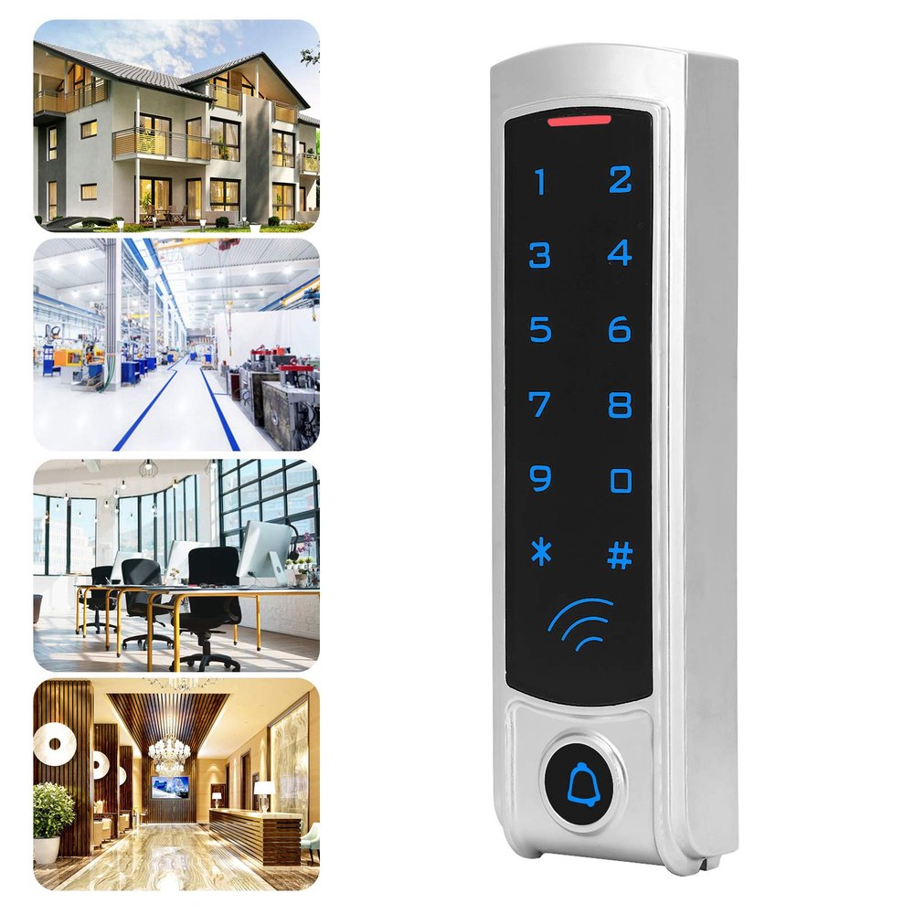 753 Door Keypad, 125KHz Password Card Reader, Electronic Keypad Door Lock, with Backlit Keyboard,Easy to Install, for Home Office Buildings