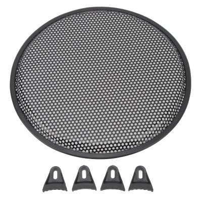 aqxreight 12 Inch Speaker Grill, Iron Subwoofer Speaker Grill Circle Woofer Cover Audio Mesh Protector Guard Replacement for Car RV