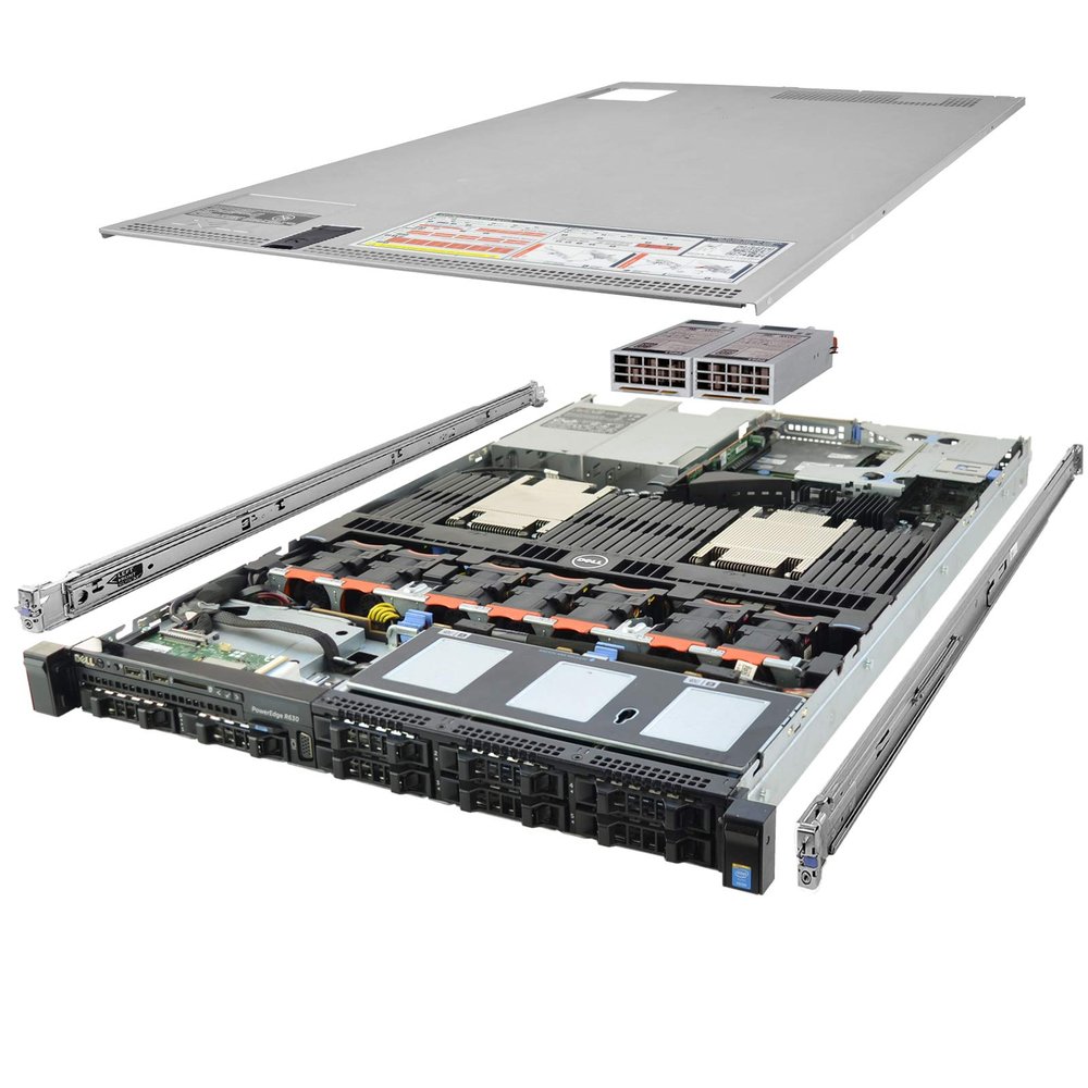 Dell PowerEdge R630 Server 2X E5-2680v3 2.50Ghz 24-Core 192GB RAM 8X Caddies (Renewed)