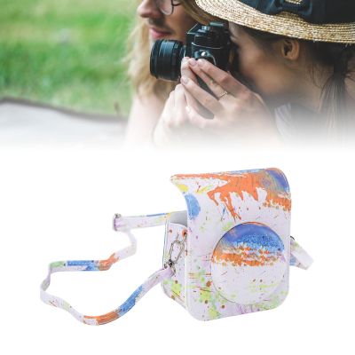 Airshi Camera Protective Bag, Camera Protective Case Scratch Resistant Safe Portable With Shoulder Strap For Photography Travel (Ink Watercolor)