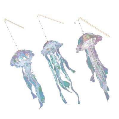 ORFOFE 3pcs Aquarium Party Decorations Jellyfish Lantern for Bedroom Portable Jellyfish Lamp Unique Appearance