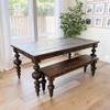 CAROLINA LEG CO. Massive Modern Chunky Pine Dining Table Legs - Handmade in USA - Set of 4 Wooden Legs with Large Center Ball (6.75 Diameter) - Ideal for Custom Furniture Projects view 2
