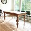 CAROLINA LEG CO. Massive Modern Chunky Pine Dining Table Legs - Handmade in USA - Set of 4 Wooden Legs with Large Center Ball (6.75 Diameter) - Ideal for Custom Furniture Projects view 3