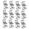 Zerodeko 12pcs Vinyl Wall Siding Hooks Outdoor Security Camera Mounting Clips for Easy Installation Without Drilling Resistant Design for Home Use view 1