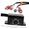 Vaguelly Bass Knob Audio Adjuster Volume Control for Motorcycles Compact Design Dual Inputs Outputs Easy Installation for Enhanced view 2