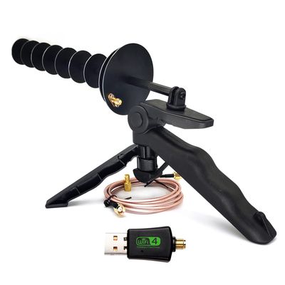 300Mbps Wireless Card USB Adapter Laptop Or Desktop PC Computer Long Distance Reception Enhanced WiFi Signal 16dBi 2.4GHz Yagi Directional Antenna