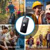 SINORISE Mini Walkie Talkies, 3 Pack Two-Way Radios with Earpiece & Microphone, Lightweight Wearable for Outdoor Activities, Travel & Team Communication view 4