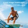 AKASO Brave 7 Action Camera 4K30FPS 20MP with 64GB U3 MicroSDXC Memory Card, Waterproof Camera with Touch Screen IPX8 33FT EIS 2.0 Zoom Support External Mic Voice Control with 2X 1350mAh Batteries view 2