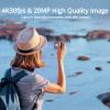 AKASO Brave 7 Action Camera 4K30FPS 20MP with 64GB U3 MicroSDXC Memory Card, Waterproof Camera with Touch Screen IPX8 33FT EIS 2.0 Zoom Support External Mic Voice Control with 2X 1350mAh Batteries view 4