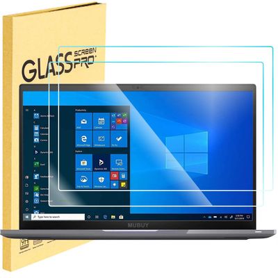 2 Pack 14 inch Laptop Screen Protector Tempered Glass (309x174mm/ W x H) for 14" HP/Dell/Sony/ASUS/Samsung/Lenovo/Acer/MSI/LG/Razer Blade 14" 16:9 Laptop, 9H Hardness, Anti Fingerprint, Bubble Free