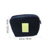PACKOVE Shockproof Travel Pouch Cable Storage Bag for Phone Earphones Charger Mouse Toiletries Universal Digital Organizer Case Dark view 3