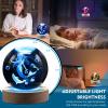 Shellvcase 3.15in 3D Mermaid Nightlight, Mermaid Lamps for Girls Bedroom, Night Light, 16 Colors & Remote Controls Crystal Ball Lamp, Birthday Christmas Mermaids Gifts for Girls Kids view 3