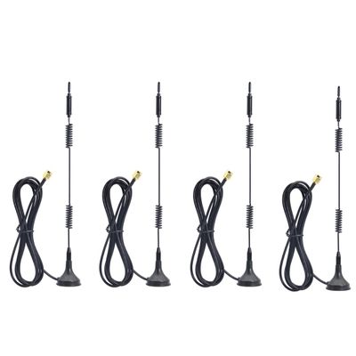 Woostars 9dBi WiFi Antenna Extension Cable with Magnetic Base for IP Wireless Security Camera and CCTV Wireless Camera System - 4Pack