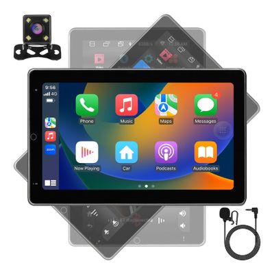 WENMENGDE10 inch 2+32GB Automatic Rotation IPS Full Touch Screen Android Car Radio Audio Video Stereo Player For Double Din With CarPlay Android Auto WiFi BT MirrorLink Split Screen PIP GPS Navigation