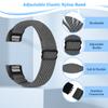 TumpCez Elastic Bands Compatible with Fitbit Charge 2 Band, Adjustable Stretchy Soft Nylon Solo Loop Replacement Strap for Fitbit Charge 2 Women Men view 4