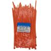 SYD CHEN 6 Inch Colored Zip Ties (500 Pieces), 40lb Strength, Nylon Cable Wire Ties (Orange) view 1