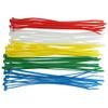 SYD CHEN 6 Inch Colored Zip Ties (500 Pieces), 40lb Strength, Nylon Cable Wire Ties (Orange) view 2