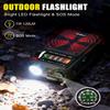 Emgykit R11 Emergency Crank Radio - 4000mAh/14800mWh NOAA/SW/AM/FM, Solar/Hand Crank/USB Charging, Bluetooth Receiver/USB/TF Playback,with Compass,Flashlight,SOS for Camping & Emergencies - Green view 4