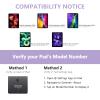 COO Keyboard Case for on iPad 10.2" 9th/8th/7th Gen, Under iPad Air 10.5"(3rd Gen)/in iPad Pro 10.5 in, Backlit 10 Color 360 Screen Rotation Case for on iPad with Keyboard, Auto Sleep/Wake - Lavender view 2
