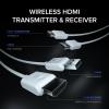 Wireless HDMI Transmitter and Receiver, 1080p Wireless HDMI, Plug and Play, for Streaming Video and Audio from Laptop/PC/Projector to Display view 2