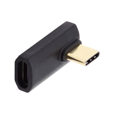 CY Adapter USB4 Type C Male to Female Extension 240W Power 40Gbps Data 8K Video Adapter Low Profile Left Right Angled