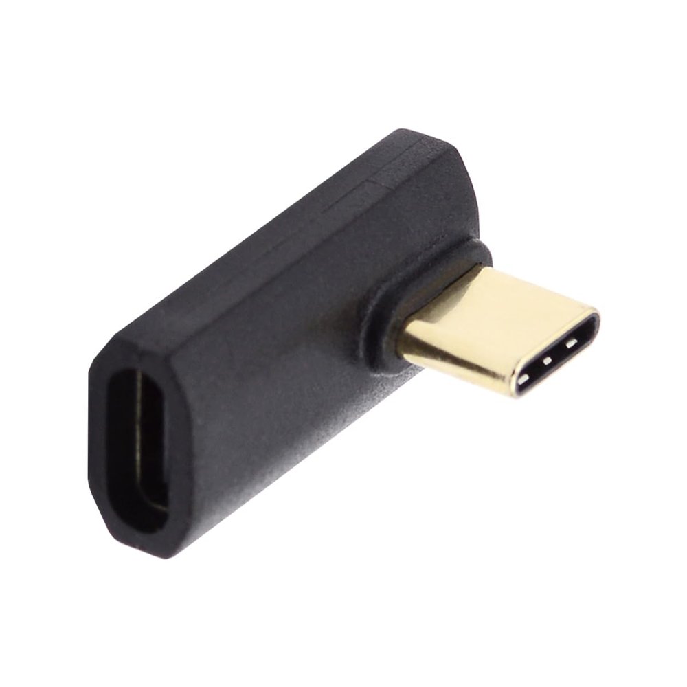 CY Adapter USB4 Type C Male to Female Extension 240W Power 40Gbps Data 8K Video Adapter Low Profile Left Right Angled