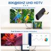 CY Adapter USB4 Type C Male to Female Extension 240W Power 40Gbps Data 8K Video Adapter Low Profile Left Right Angled view 3