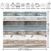 10x8ft Wooden Large Backdrop Rustic Countryside Wood Wall Backdrops Brown White Blue Vintage Wooden Photography Background for Party Baby Shower Photo Shoot Cake Smash Wedding Birthday Backdrop view 2