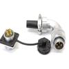 Elecbee WS20 4Pin Aviation Connector Male Plug Female Socket Metal Threaded Panel Mount Waterproof Connector (TS+Z 4pin) view 3