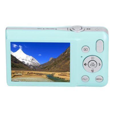 68MP Digital Camera 8K HD with 2.7in Screen, 16X Zoom Compact Digital Camera, Timer Shoot Beauty Filter for Video Recording Concerts Travel Photography (Green)