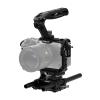 Tilta Camera Cage Basic Kit for FX3/FX30 V2 | Includes Cage, Top Handle, Baseplate & More | Top Plate NATO Rail, Cold Shoe, 1/4"-20 and 3/8"-16 | Thumb Screw Design | Black view 1