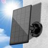 3W Solar Panel for Outdoor Wireless Security Camera, Continuously Power USB Solar Panel IP65 Waterproof, Adjustable Security Wall Mount (Black) view 1