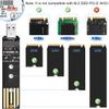 DKARDU M.2 to USB Adapter NVMe SSD to USB 3.1 Gen2 10Gbps PCI-E Converter Reader M Key & B+M Key for 2280 2242 2260 2230 SSD Hard Disk, NVMe SSD Enclosure Replacement Parts view 3