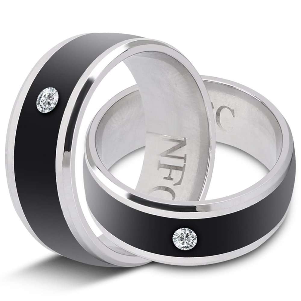 ASHATA Universal Smart Rings for Mobile Phone, Smart Multifunctional Magic Wearable Device, Smart Magic Wearable Device Universal for Mobile Phone (size11)