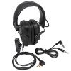 HYS Noise Cancelling Headphones, Wired Over Ear Headphones Slim Active Noise Reduction Ear Muffs Earphone for Motorola Mag one BRP40 CLS1413 CLS1450 GP300 CP100 GP88 GP300 RMU2040 (Black) view 1