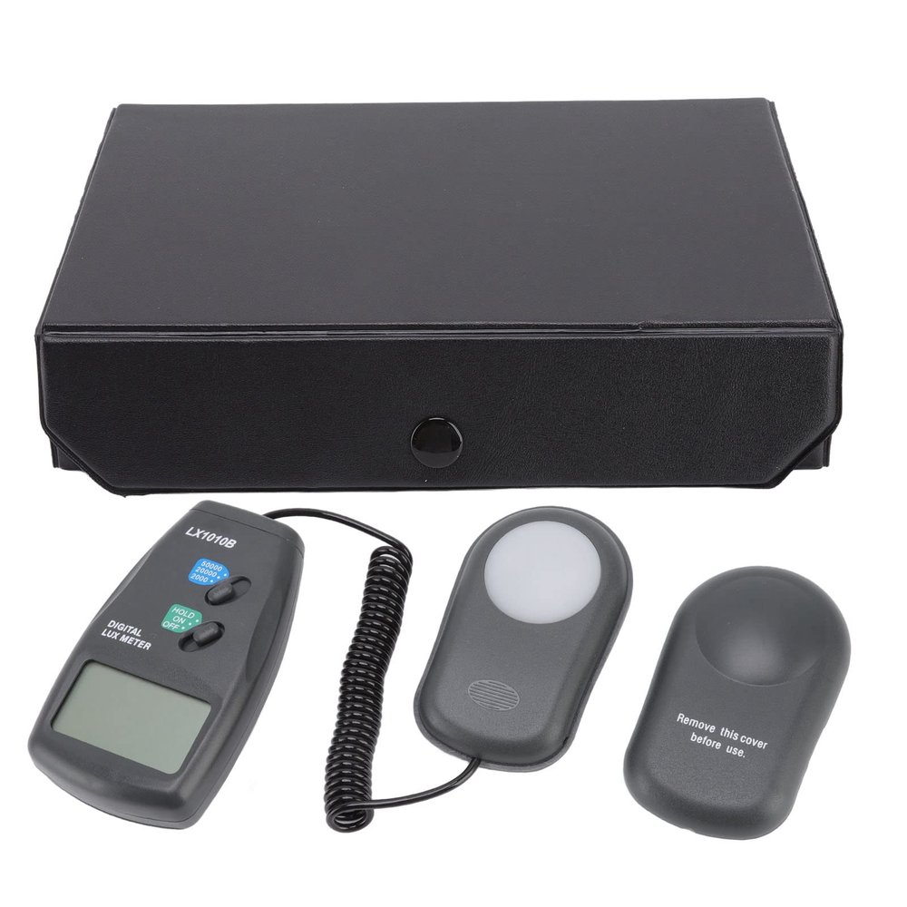 WOOXGEHM Light Meter, Digital Illuminance Meter, 0.7in LCD Display, Clear Readings, 2mah ABS Portable Digital Lx Meter for Plants Garden School Office