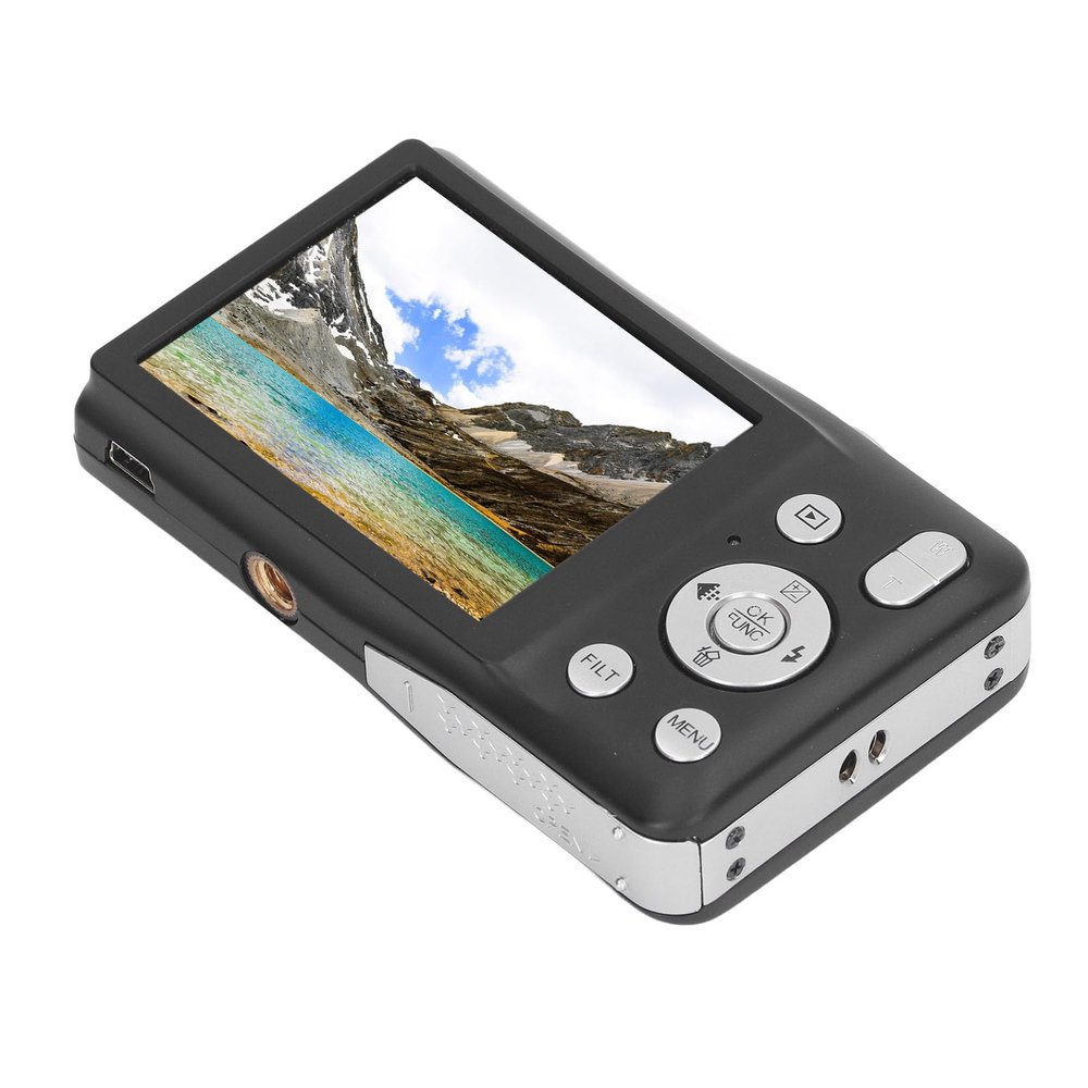 8K HD 68MP Digital Camera with 16X Zoom, Timer Shoot, Beauty Filter, Compact Camera for Teens, Students, Seniors (Black)