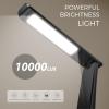 COTLIKE Light Therapy Lamp, 10000 LUX UV-Free LED Sunlight Light, Full Spectrum Mood Light Hayyp Lamp, Touch Control Desk Lamp with Night Light Function Work Office Home -Black view 2