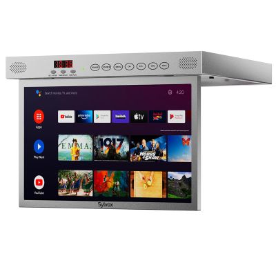 SYLVOX 15.6" Under-Cabinet Smart TV 360 Rotation, 90 Flip-Down Screen