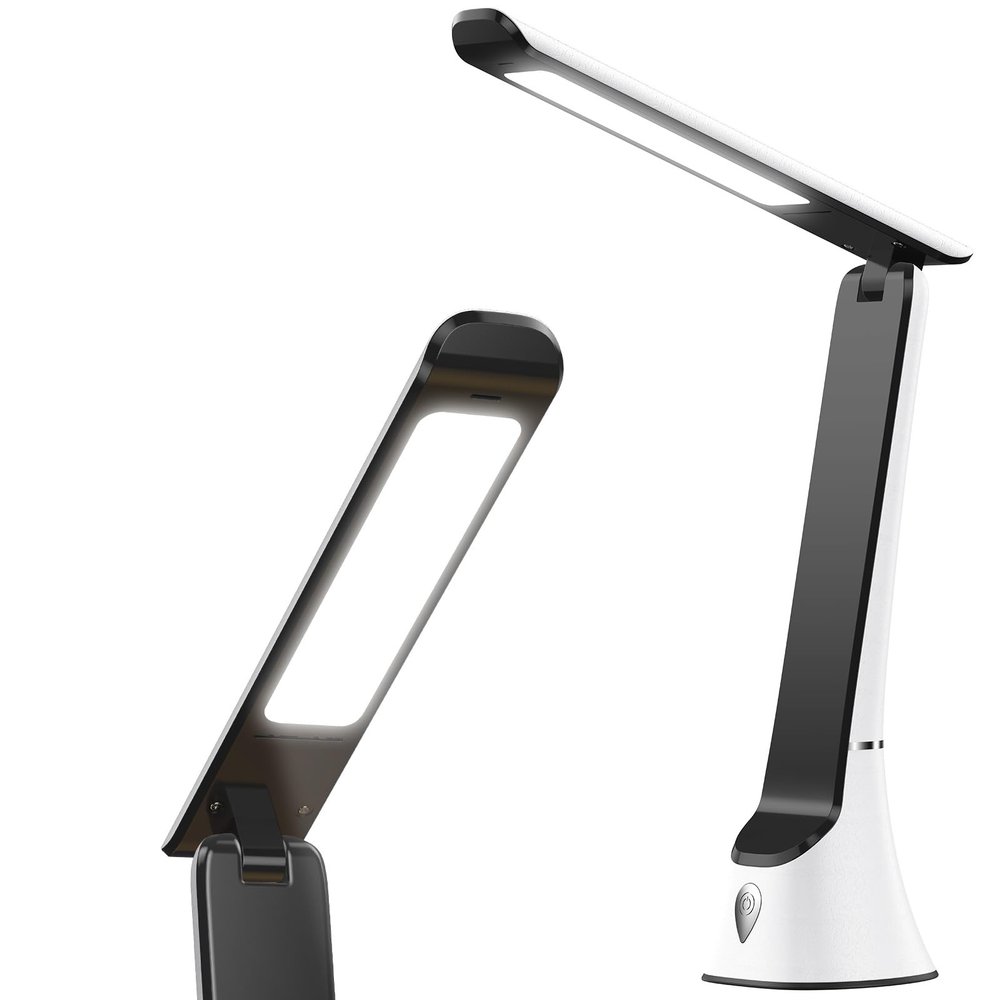 Light Therapy Lamp, 10000 LUX UV-Free LED Sunlight, Full Spectrum Mood Light With Touch Control and Night Light Function for Work, Office, Home - White