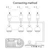 PTZ Camera Keyboard, Controller LCD Analog PTZ Camera Keyboard DC12V 500mA Input 100240V Standard Net Surveillance Protocol School Safety 4D (US Plug) view 3